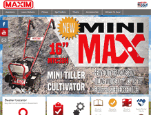 Tablet Screenshot of maximmfg.com